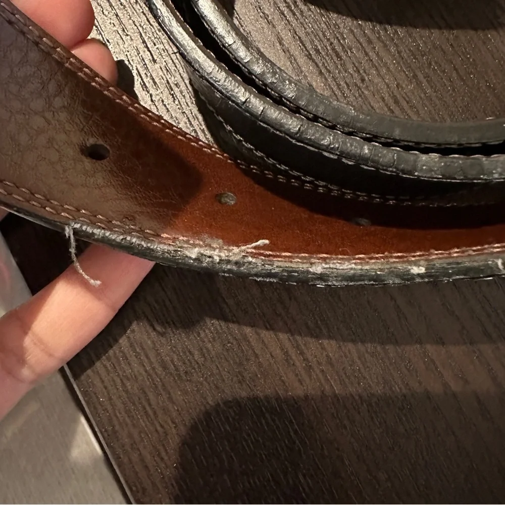 Nike Set of 2 Men’s Belts in Black & Brown Colors Waist Adjustable Buckles